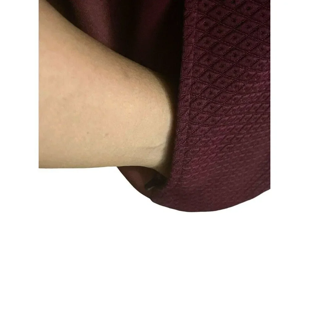 Columbia Maroon Athletic  Full Zip Jacket Zip Pocket Long‎ Sleeve Womens Large